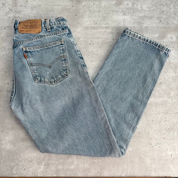 Vintage Levi’s 505 Light Wash Straight Leg Jeans Made in Puerto Rico W30 L30 - Picture 1 of 10